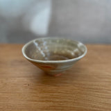 Footed Bowl #01 - Wood Fired - Shino Glaze - July 2024