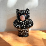 Squiggle Bear Vase - Black & White - Large • serious PLAY