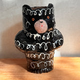 Squiggle Bear Vase - Black & White - Large • serious PLAY