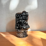 Squiggle Bear Vase - Black & White - Large • serious PLAY