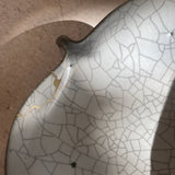 Japanese Round Ceramic Dish by Shino Takada