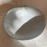 Japanese Round Ceramic Dish by Shino Takada
