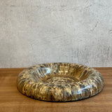 "Dimple" Platter in Mushroom Speckle - Medium