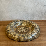 "Dimple" Platter in Mushroom Speckle - Medium