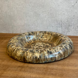 "Dimple" Platter in Mushroom Speckle - Medium