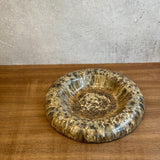 "Dimple" Platter in Mushroom Speckle - Medium