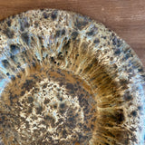 "Dimple" Platter in Mushroom Speckle - Medium