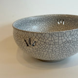 Round Bowls - White Crackle - Medium • May25 • TH0507
