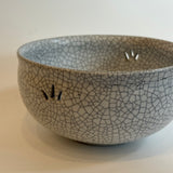 Round Bowls - White Crackle - Medium • May25 • TH0507
