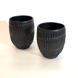 Matte Black Cups - Fluted - Wide • May25 • TH0802