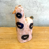 "Pink Spotted Bird" Vase - Medium • May25