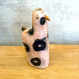 "Pink Spotted Bird" Vase - Medium • May25