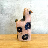 "Pink Spotted Bird" Vase - Medium • May25