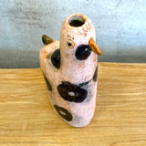 "Pink Spotted Bird" Vase - Medium • May25