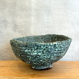 Pedestal Bowl - Green Speckle - XL • Jun25