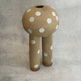 Two Legged "Pod" Vase in Spots - Tall - December 2023