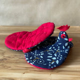 Japanese Pot Holders (pair) - Chicken Shaped - Hand Stitched