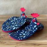 Japanese Pot Holders (pair) - Chicken Shaped - Hand Stitched