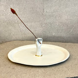 Oval Platter with Hand • 2023
