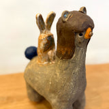 "Rabbit Riding Llama" Figure • May25