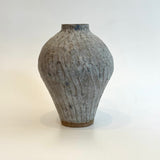Amphora Vase #04 - Carved - White - Medium