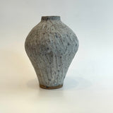 Amphora Vase #04 - Carved - White - Medium