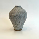 Amphora Vase #04 - Carved - White - Medium
