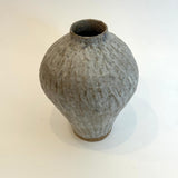 Amphora Vase #04 - Carved - White - Medium