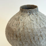 Amphora Vase #04 - Carved - White - Medium
