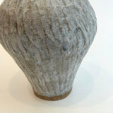 Amphora Vase #04 - Carved - White - Medium