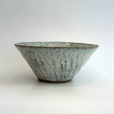 Breakfast Bowl #05 - Carved - Grey / Green