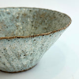 Breakfast Bowl #05 - Carved - Grey / Green