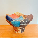 Multi-Coloured Pedestal Bowl / Sculpture • May25