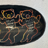 "Disco Bear" Plate - Large • Feb25