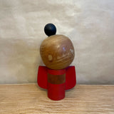 Vintage Kokeshi #079 - "Red Kimono"