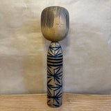 Vintage Kokeshi #083 - "Black Stripe"