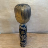 Vintage Kokeshi #083 - "Black Stripe"
