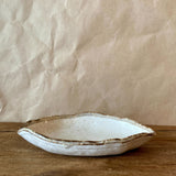 "Shiro" Leaf Shaped Plate - Small