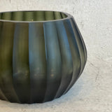 "Aura" Glass Vase - Moss - Small