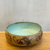 Salad Bowl #01 - Chun Glaze - Patterned • Apr25