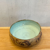 Salad Bowl #01 - Chun Glaze - Patterned • Apr25