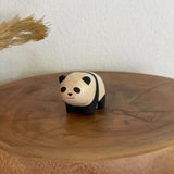 Japanese Carved Wooden Panda Child