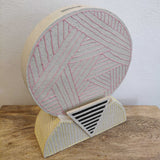 Patterned Vase in Pale Pink - Large - May 2023