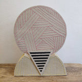 Patterned Vase in Pale Pink - Large - May 2023