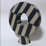"Dazzle" Vase in Black & White - Small - 2023