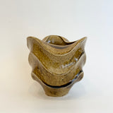 "Bekko" Vase - Wave Faceted - Medium • May25 • TH0107