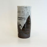 Cylinder Vase - White Crackle • May25 • TH0202