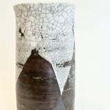 Cylinder Vase - White Crackle • May25 • TH0202