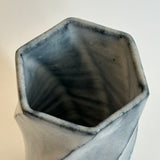 Cylinder Vase - Twist Faceted - White Straw • May25 • TH0207