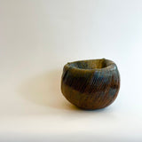 "Combed" Vase - Faceted - Large • May25 • TH0301